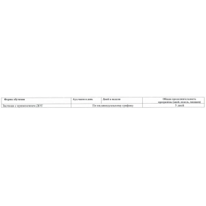 Календарный учебный график «Организация обращения с медицинскими отходами»