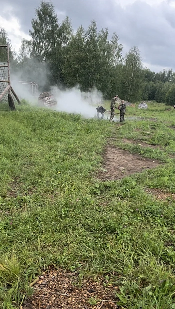 Тактическое занятие на учебной площадке