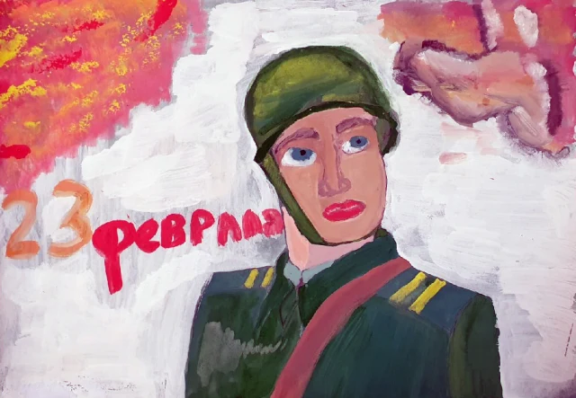 Конкурс рисунков к 23 февраля 2019 года в учебном центре "Развитие"